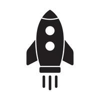 Rocket icon. Flying up rocket icon. vector