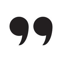 Quotation marks. Quote icon. Simple quotation marks icon. vector