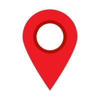 Maps pin. Red location map icon. Red maps pin sign. vector