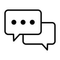 Chat icon. Speech bubble icon. Dialogue icon. vector