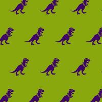 Playful colorful dinosaur pattern vector
