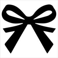 Elegant black bow graphic for various uses vector