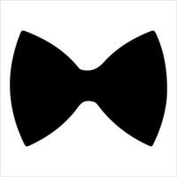 Creative black bow tie design for various uses vector