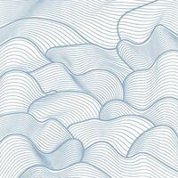 Abstract blue and white wavy pattern creating calming design for backgrounds and textiles vector