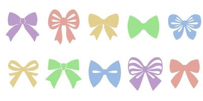 Creative display of colorful bows vector