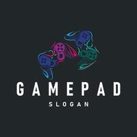 game console logo concept design game tool pro player modern game stick gamepad illustration brand product or team template vector