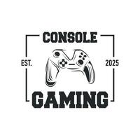 game console logo concept design game tool pro player silhouette modern game stick gamepad illustration brand product or team template vector
