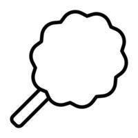 Simple Cottton Candy outline icon. The icon can be used for websites, print templates, presentation templates, illustrations, etc vector