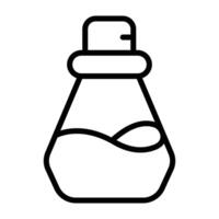Simple Perfume outline icon. The icon can be used for websites, print templates, presentation templates, illustrations, etc vector