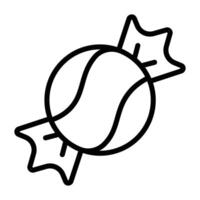 Simple Candy outline icon. The icon can be used for websites, print templates, presentation templates, illustrations, etc vector