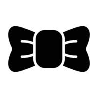 Simple Bow Tie glyph icon. The icon can be used for websites, print templates, presentation templates, illustrations, etc vector