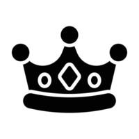 Simple Crown glyph icon. The icon can be used for websites, print templates, presentation templates, illustrations, etc vector