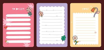 Creative journaling elements collection with colorful stickers, notes, and labels designed for scrapbooking, planner decoration, and satisfying creative stationery needs vector