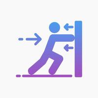 Design Illustration graphic of Work and Force icon with gradient style. Suitable for UI, mobile design, web design, etc. vector