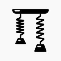 Design Illustration graphic of Spring Energy icon with glyph style. Suitable for UI, mobile design, web design, etc. vector