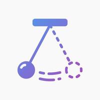Design Illustration graphic of Pendulum icon with gradient style. Suitable for UI, mobile design, web design, etc. vector