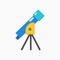 Design Illustration graphic of Telescope icon with flat style. Suitable for UI, mobile design, web design, etc. vector