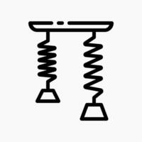 Design Illustration graphic of Spring Energy icon with line style. Suitable for UI, mobile design, web design, etc. vector