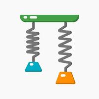 Design Illustration graphic of Spring Energy icon with flat style. Suitable for UI, mobile design, web design, etc. vector
