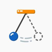 Design Illustration graphic of Pendulum icon with flat style. Suitable for UI, mobile design, web design, etc. vector
