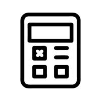 School calculator math tool icon. Calculator device aiding student calculations. vector
