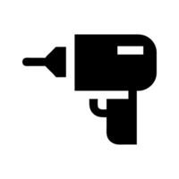 Drill tool construction icon. Drill bit shaping materials with precision. vector