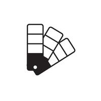 Grey Color palette guide icon isolated on white background. vector