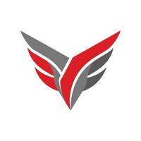 Abstract Eagle Wings Emblem for Corporate Branding vector