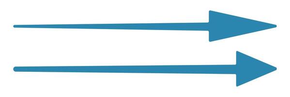 blue arrow icon on white background. flat style. abstract blue arrow sign. blue arrow for your web site design, logo, app, UI. vector