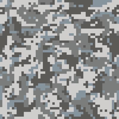Digital camouflage seamless pattern. Classic military clothing style. Masking army camo, repeat print for wallpapers or prints on fabric. Blue, sea and light gray colors background