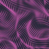 Halftone maroon background with flowing dots. Technology digital pattern with dynamic soft waves. Purple vinous gradients particle grid, abstract wave texture vector