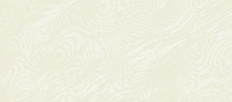 Reticulated texture of lines and moire effect. Crossing ripples linear background with stabilized filling of intersecting white and biege wavy lines. Overlay pattern vector