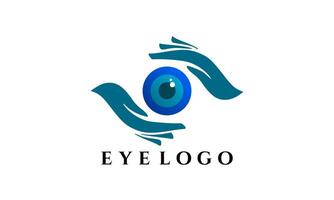 Unique Eye Logo Design Template vector