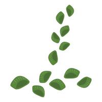 Spring onions, whole and sliced design vector