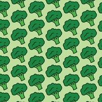 Broccoli Pattern background vector