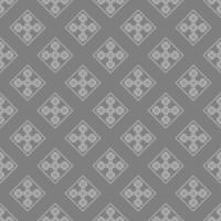 gray monochrome Ethnic fabric pattern Designed from geometric shapes Ethnic Asian style fabric pattern Used for home decoration, carpet work, vector