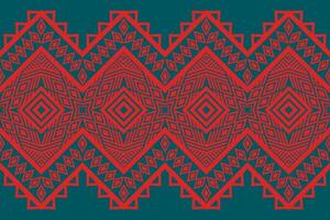 carpet aztec Ethnic fabric pattern Designed from geometric shapes Ethnic Asian style fabric pattern Used for home decoration, carpet work, vector
