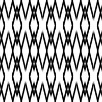 black ikat Ethnic fabric pattern Designed from geometric shapes Ethnic Asian style fabric pattern Used for home decoration, carpet work, vector