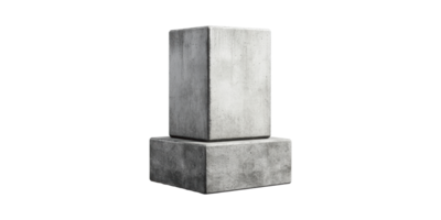 Concrete Block Structure. Industrial Construction Material For Building Projects Isolated On Transparent Background png