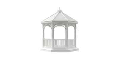 Gazebo. Outdoor Architecture And Garden Design Element Isolated On Transparent Background png