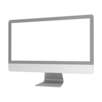 Modern All-in-One Computer with a Thin Bezel Display png