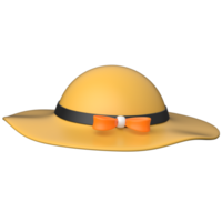 Sunhat 3D icon on transparent background png