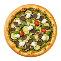 Italian pizza transparent image bundle with different toppings ideal for food branding and poster designs png
