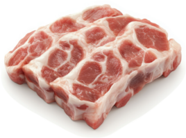 Raw pork loin chops displayed in a close-up view. png