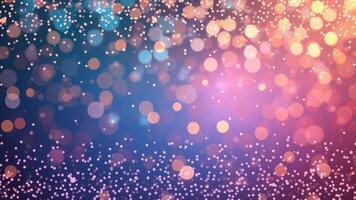 Defocused festive lights creating a sparkling, colorful effect photo