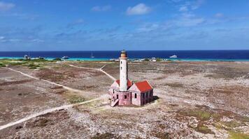 Aerial View of Klein Curacao in Willemstad Netherlands in Curacao. Awesome Scene. video