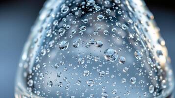 closeup of condensation on a cold bottle photo