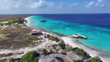 Landmark Little Curacao in Willemstad Netherlands in Curacao . Famous Background. video