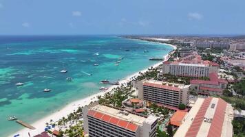 Awesome Palm Beach at Noord in Oranjestad Aruba. Awesome Scenery. video