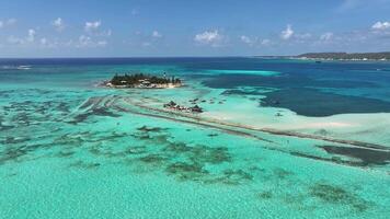 Outside Aquarium Bay at San Andres Caribbean Island in Colombia.. Awesome Cinematic. video